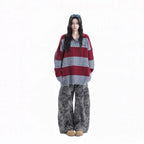 Contrast Hem Street Polo Knit    OL1946