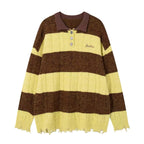 Contrast Hem Street Polo Knit    OL1946