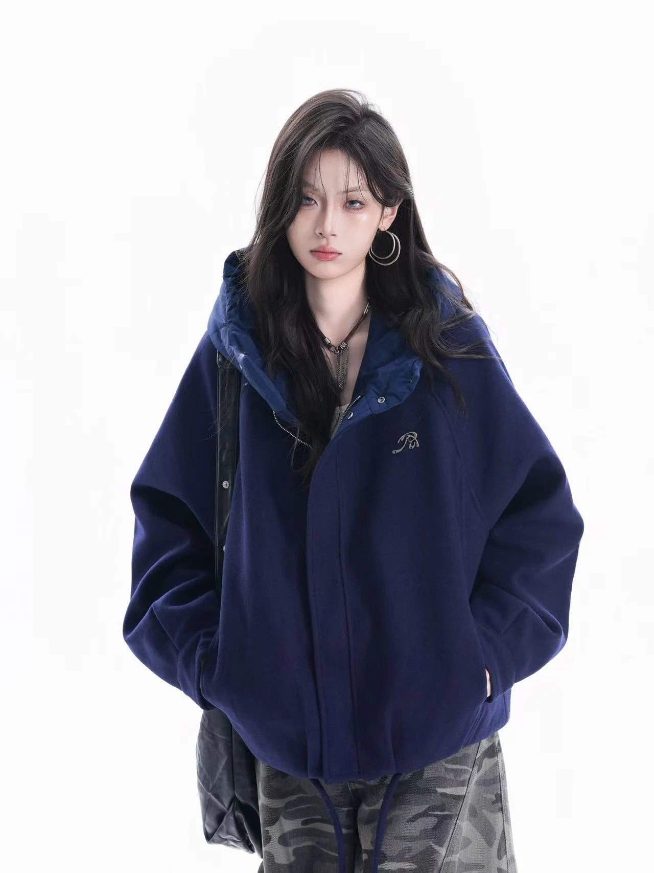 Chic Oversized Hooded Jacket    OL1953