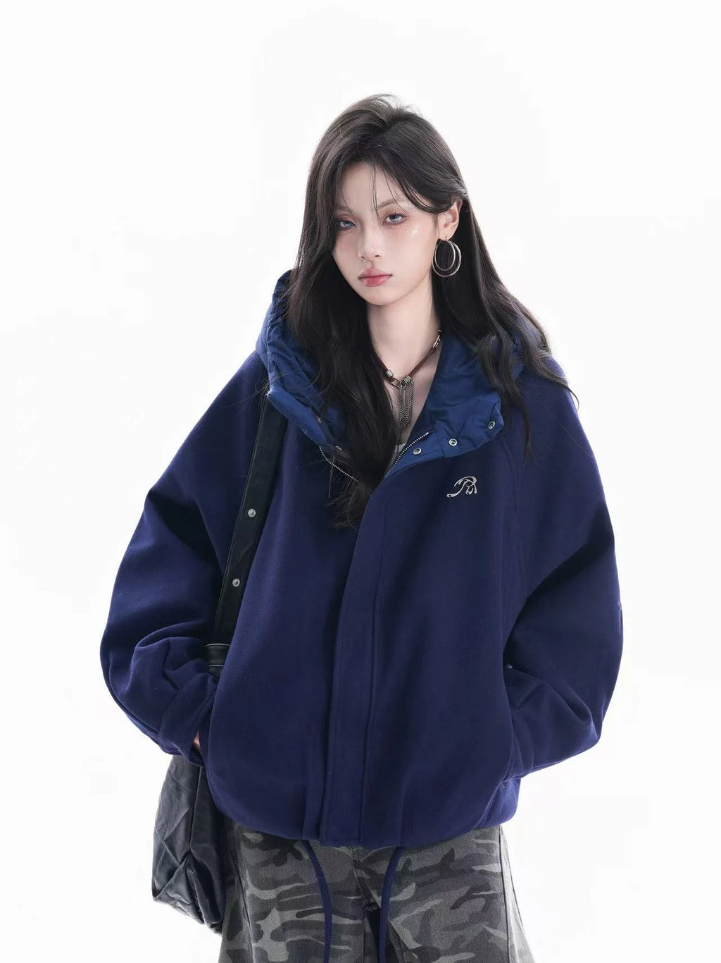 Chic Oversized Hooded Jacket    OL1953