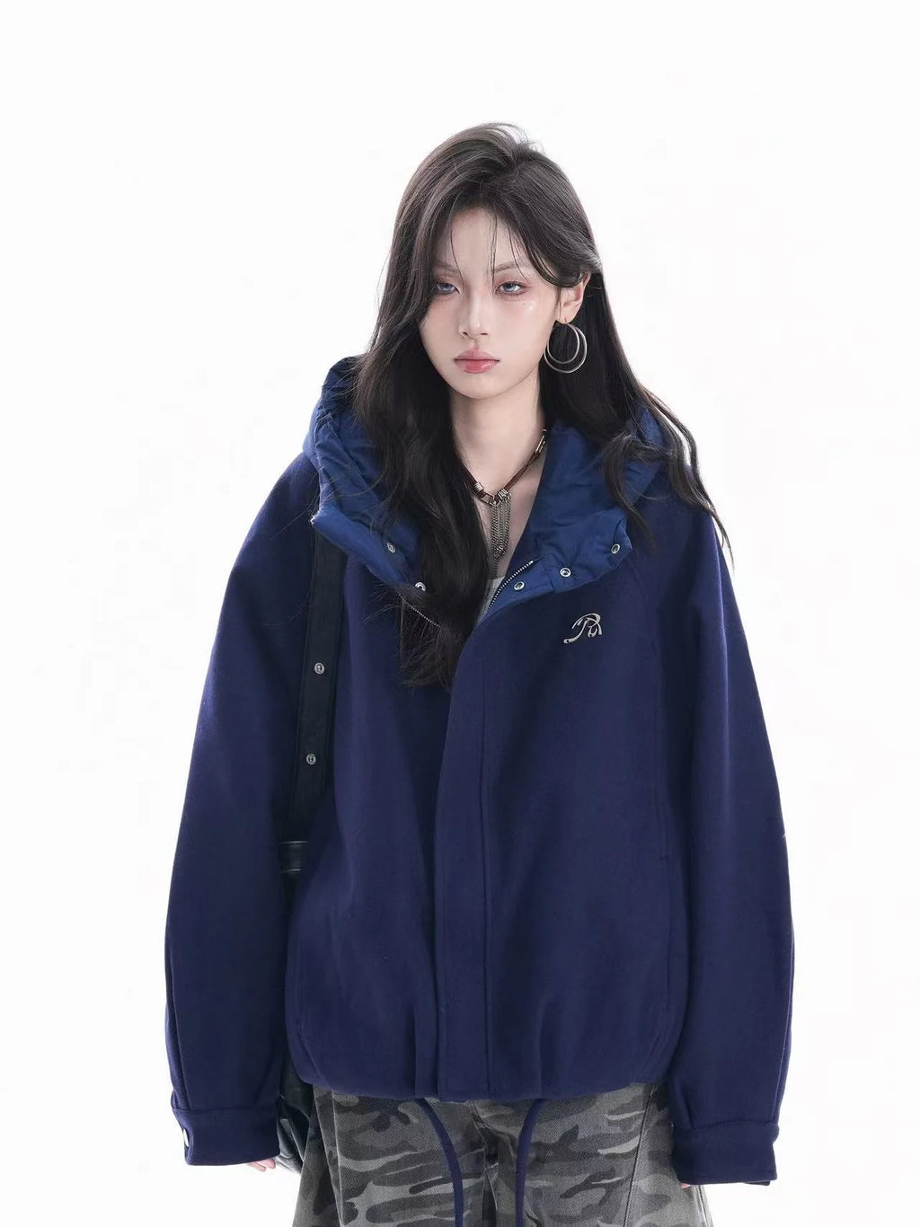 Chic Oversized Hooded Jacket    OL1953