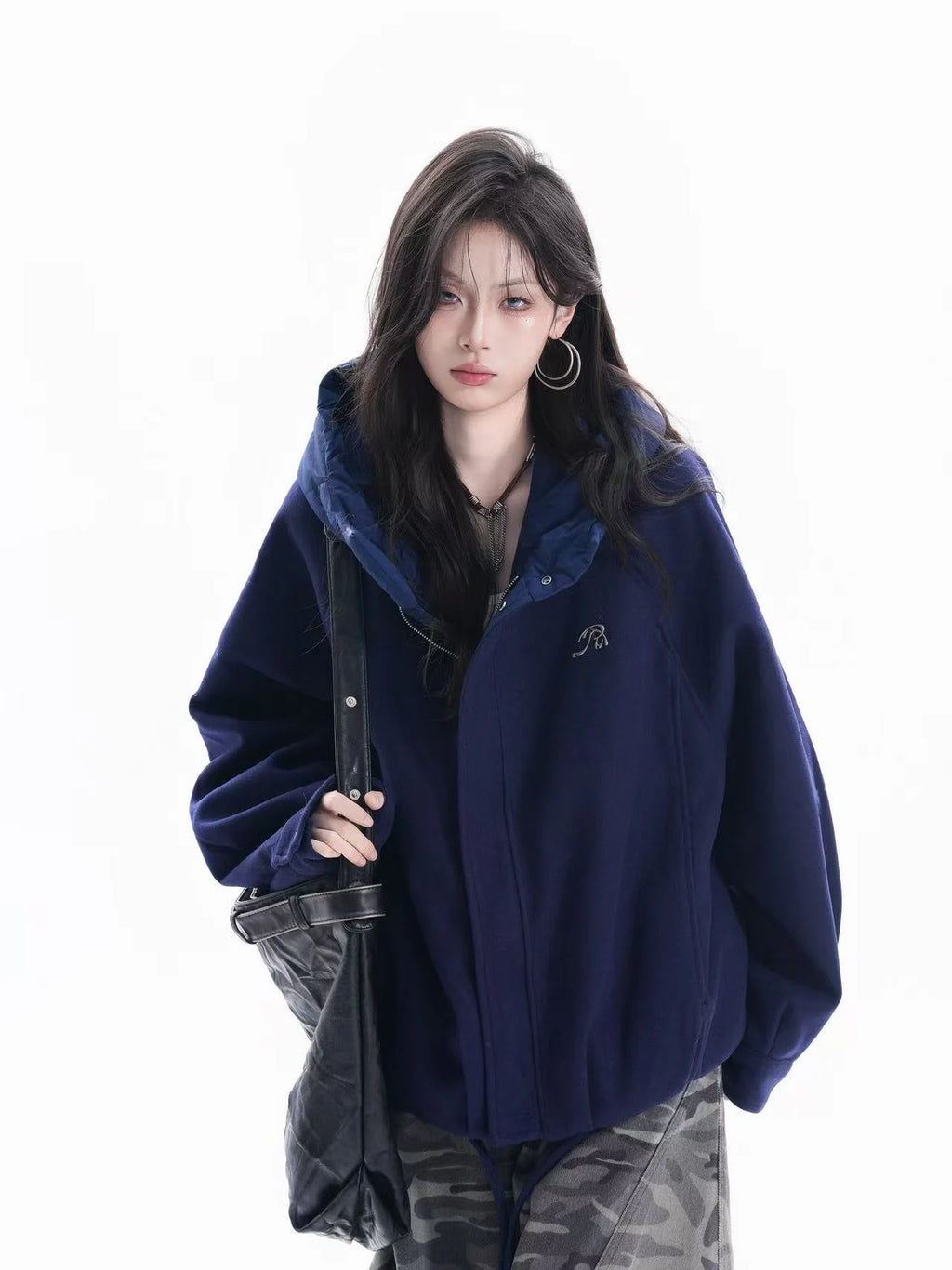 Chic Oversized Hooded Jacket    OL1953