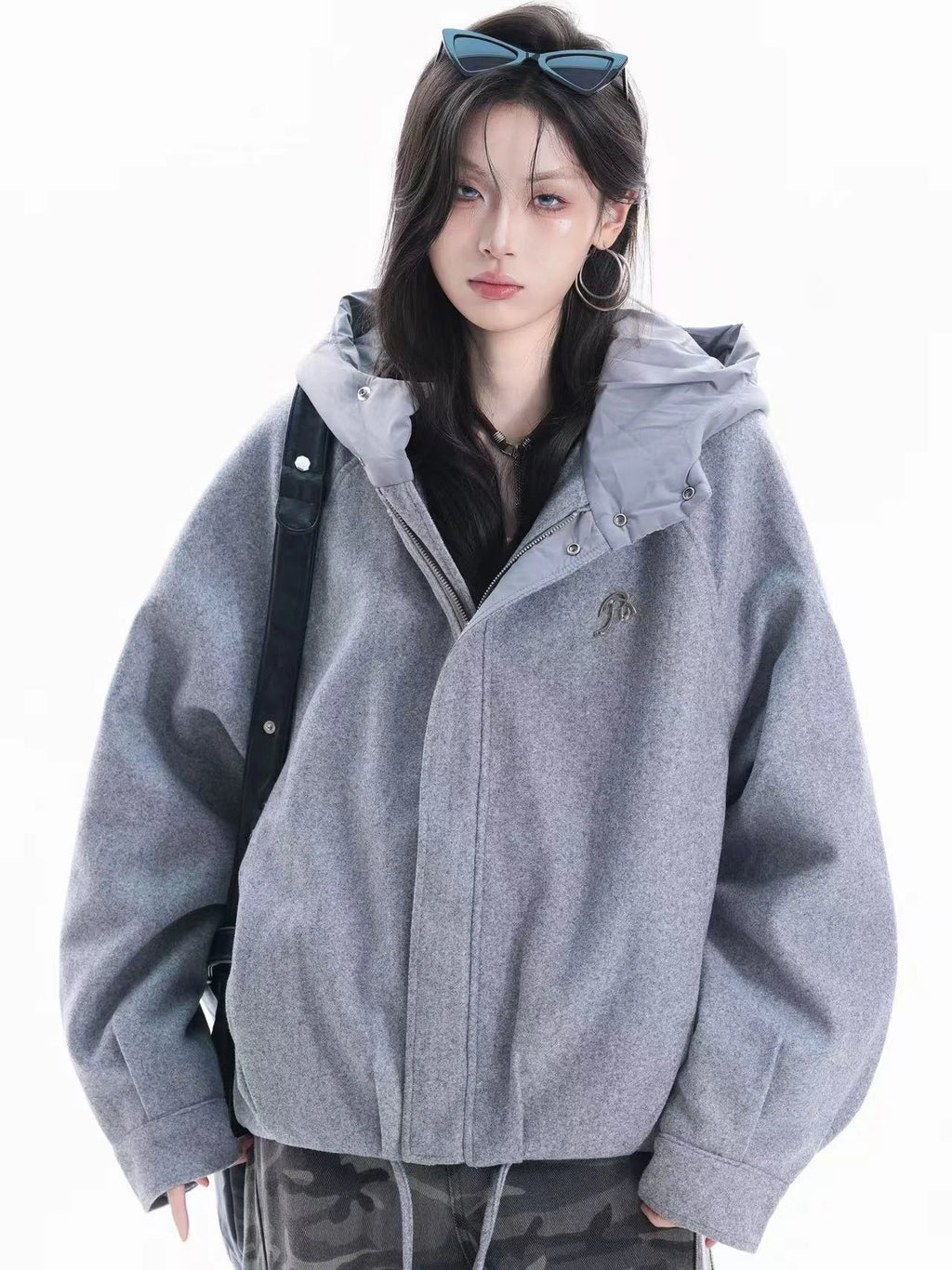 Chic Oversized Hooded Jacket    OL1953