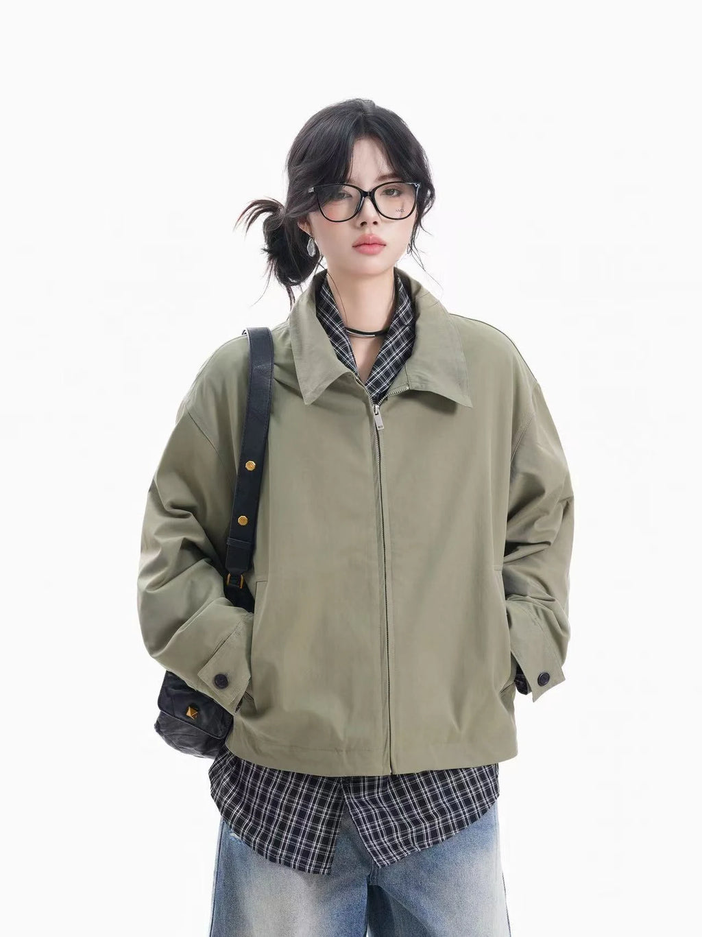 High Street Layered Zip-Up Jacket    OL1954