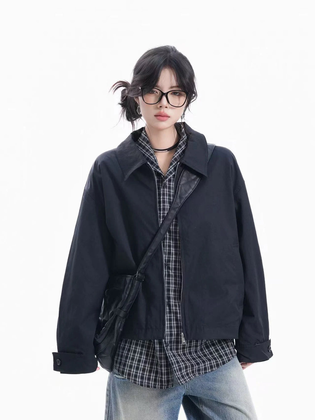 High Street Layered Zip-Up Jacket    OL1954