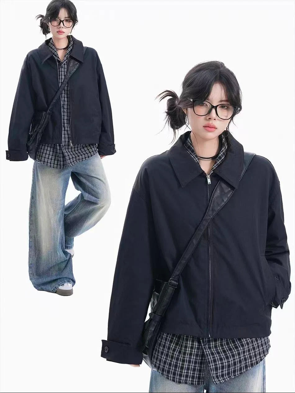 High Street Layered Zip-Up Jacket    OL1954