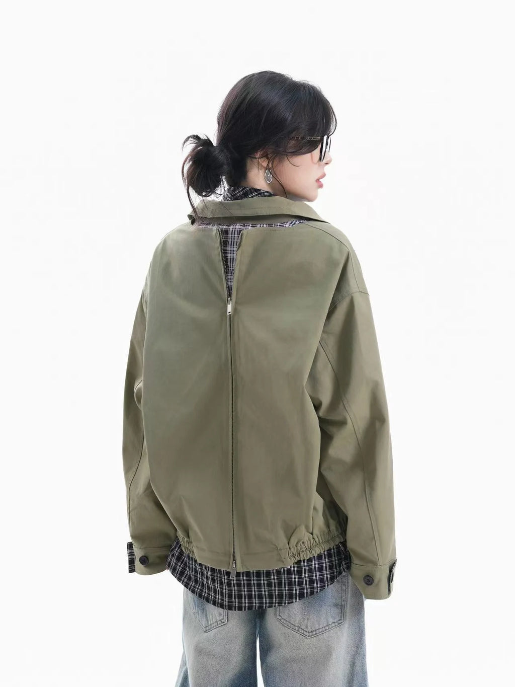 High Street Layered Zip-Up Jacket    OL1954