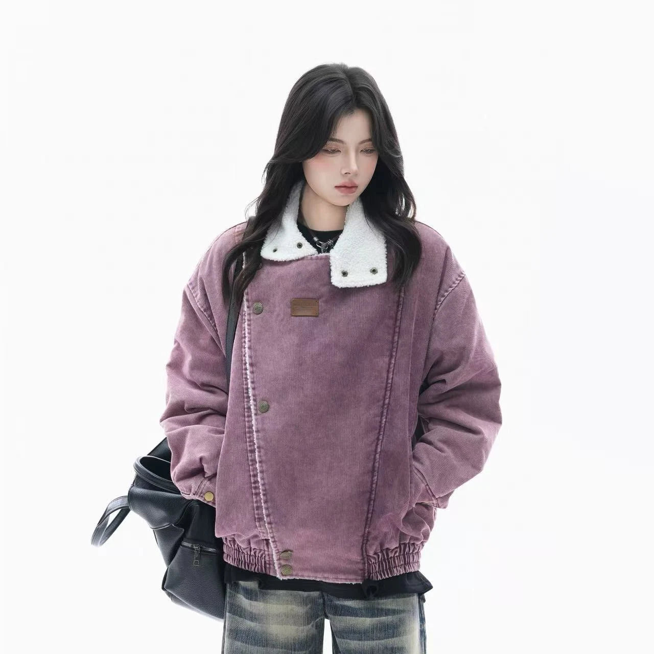 Vintage Sherpa Corduroy Puffer Jacket  OL1958