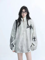 Faux Layered Fur Collar Jacket  OL1963