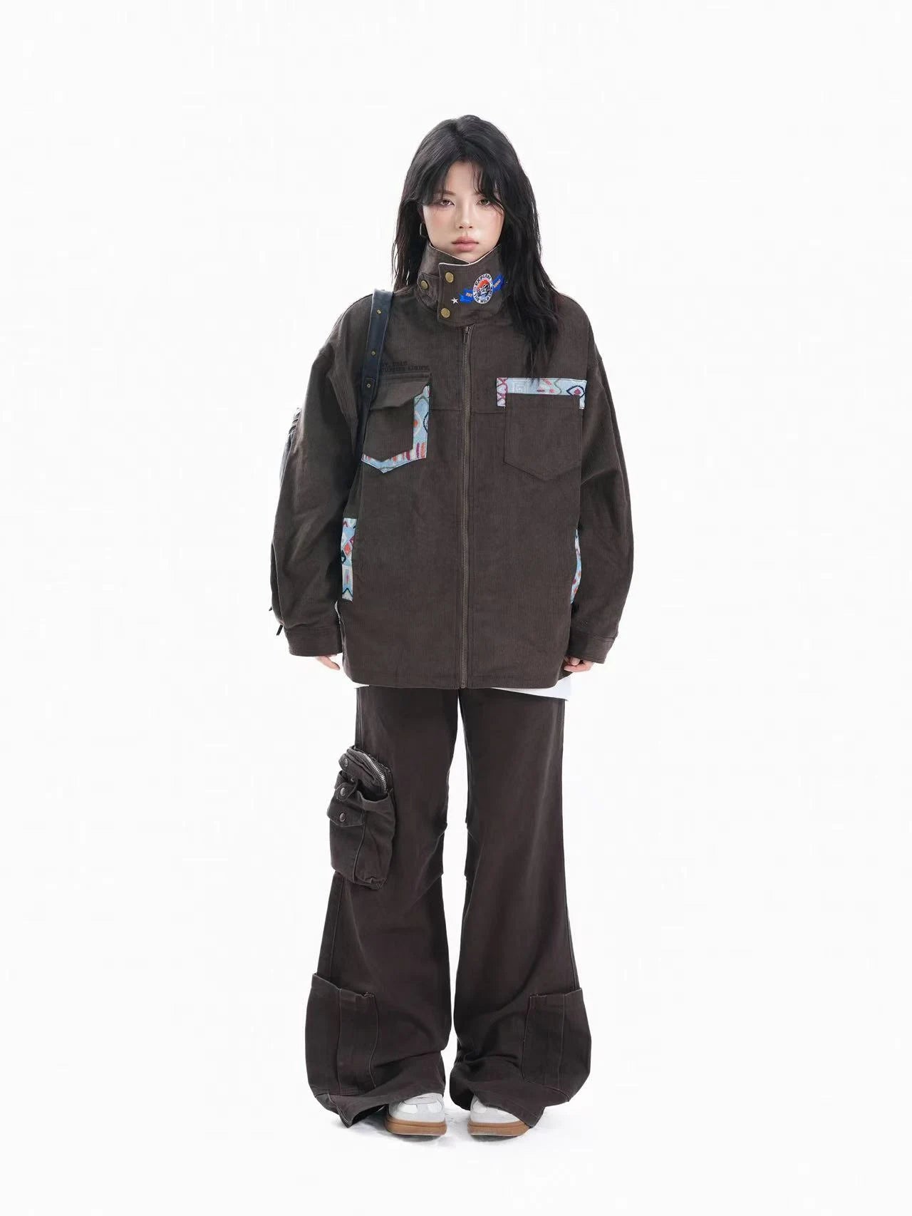 Vintage Patchwork Oversized Jacket   OL1965