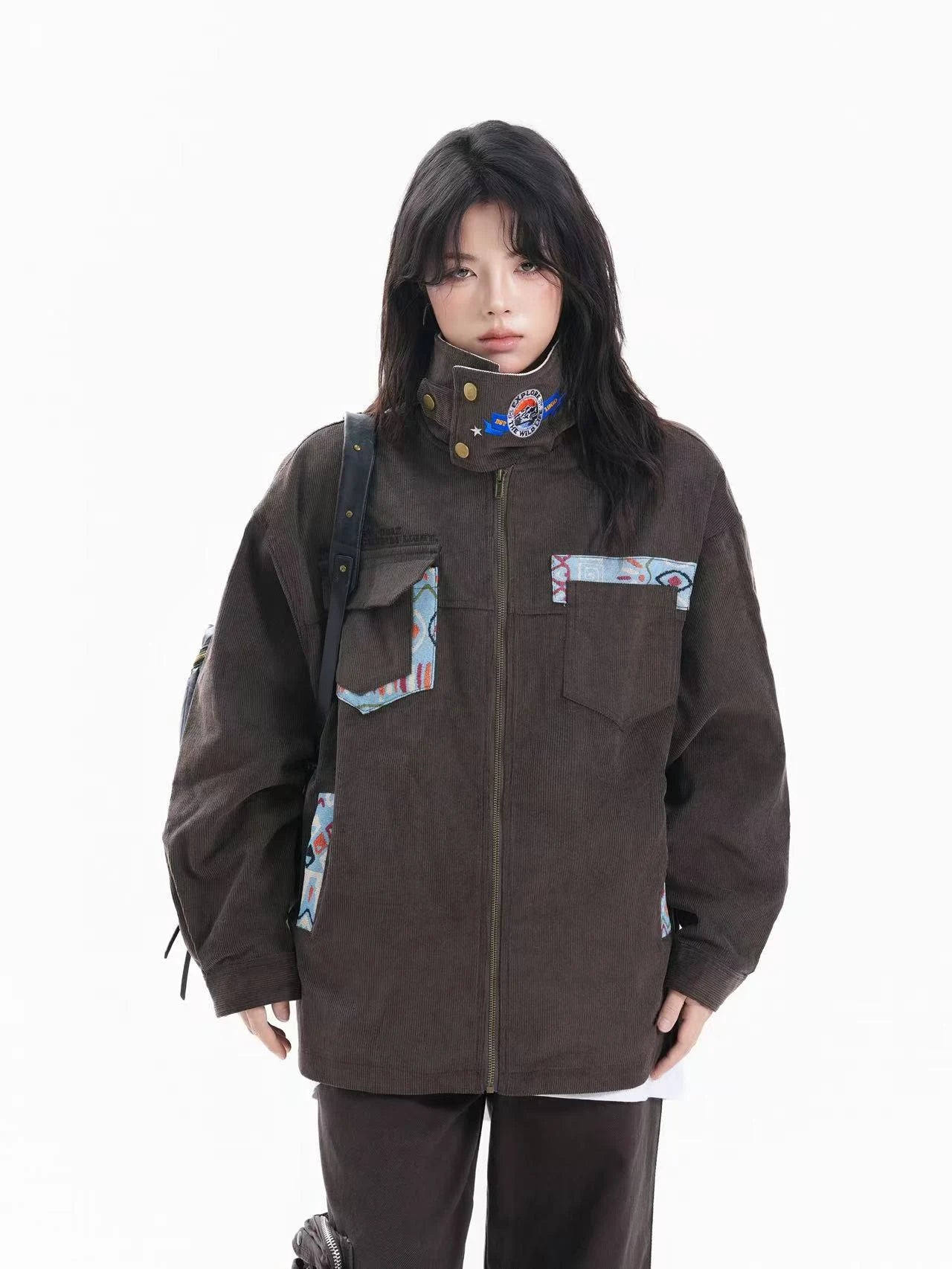 Vintage Patchwork Oversized Jacket   OL1965