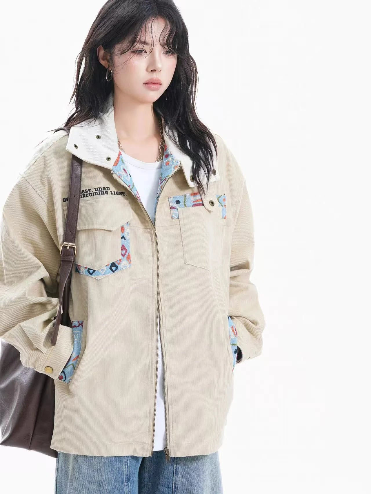 Vintage Patchwork Oversized Jacket   OL1965