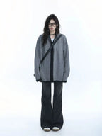 Zipped Knit Cardigan   OL1968