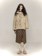 Faux Shearling Moto Jacket   OL1973