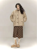 Faux Shearling Moto Jacket   OL1973