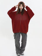 Logo Patch Hooded Zip Sweat Jacket   OL1982