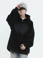 Logo Patch Hooded Zip Sweat Jacket   OL1982