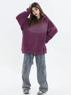 Logo Patch Hooded Zip Sweat Jacket   OL1982