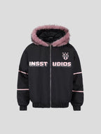 Oversized Plush Hooded Puffer   OL1975