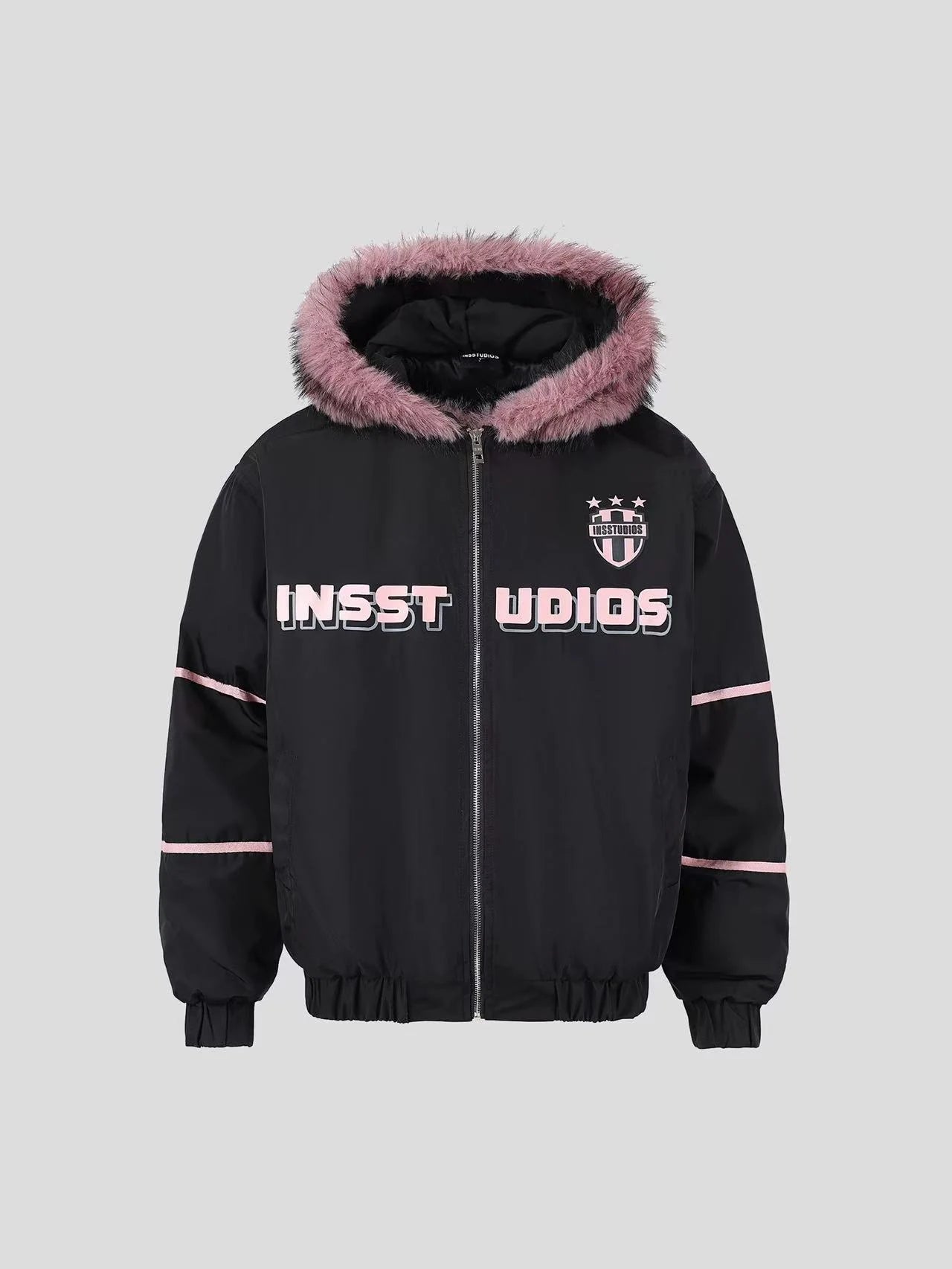 Oversized Plush Hooded Puffer   OL1975