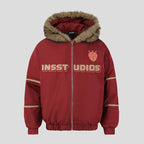 Oversized Plush Hooded Puffer   OL1975