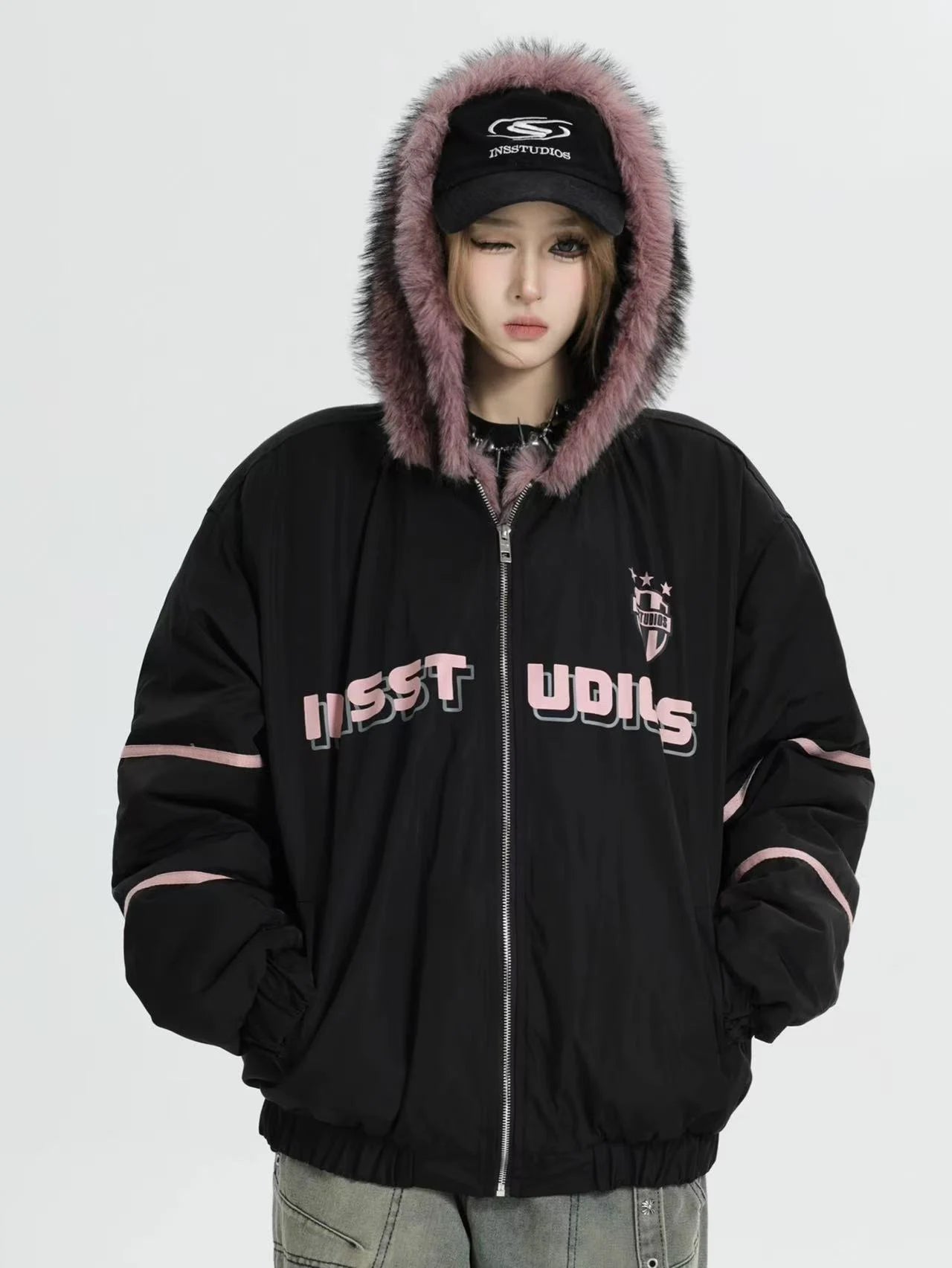 Oversized Plush Hooded Puffer   OL1975