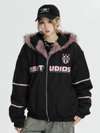 Oversized Plush Hooded Puffer   OL1975