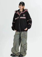 Oversized Plush Hooded Puffer   OL1975