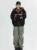 Oversized Plush Hooded Puffer   OL1975