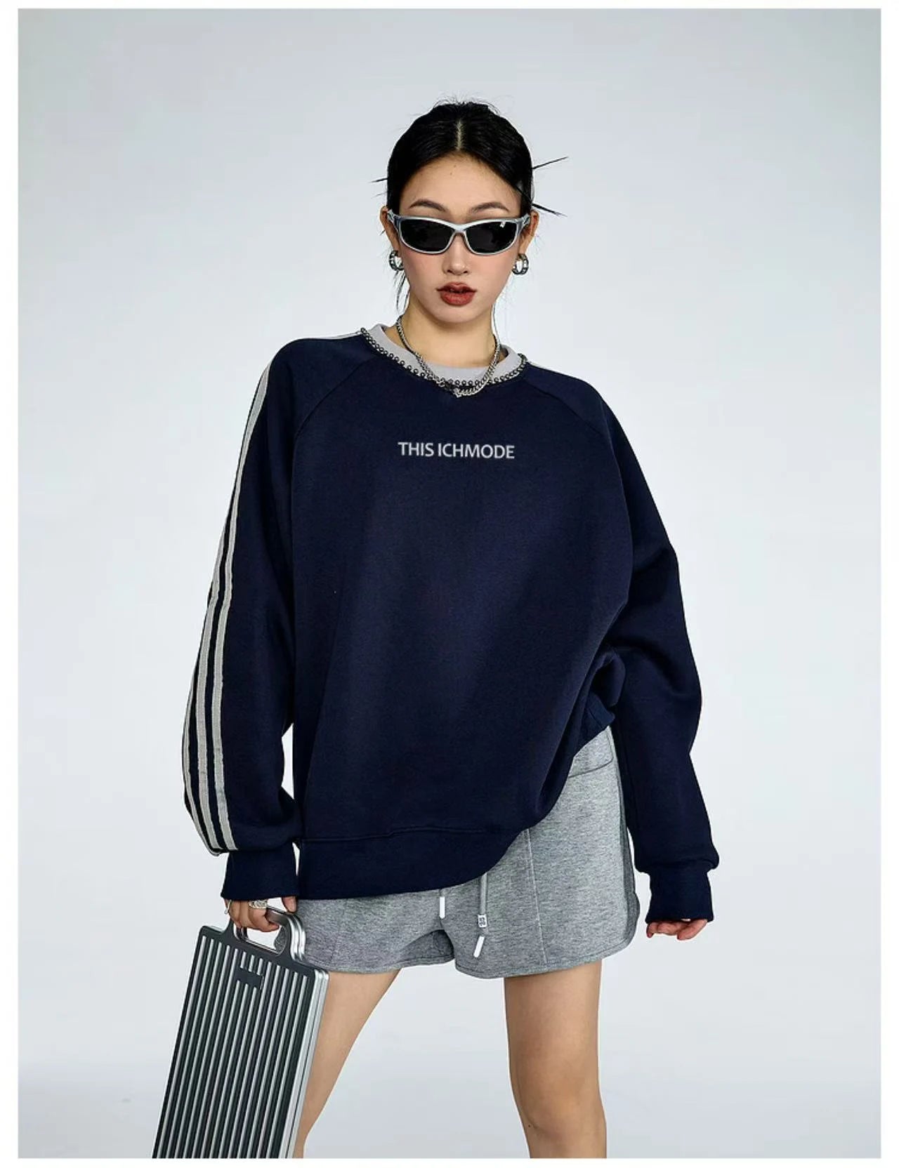 Vintage Stripe Relaxed Sweatshirt   OL1985