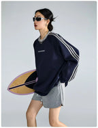 Vintage Stripe Relaxed Sweatshirt   OL1985