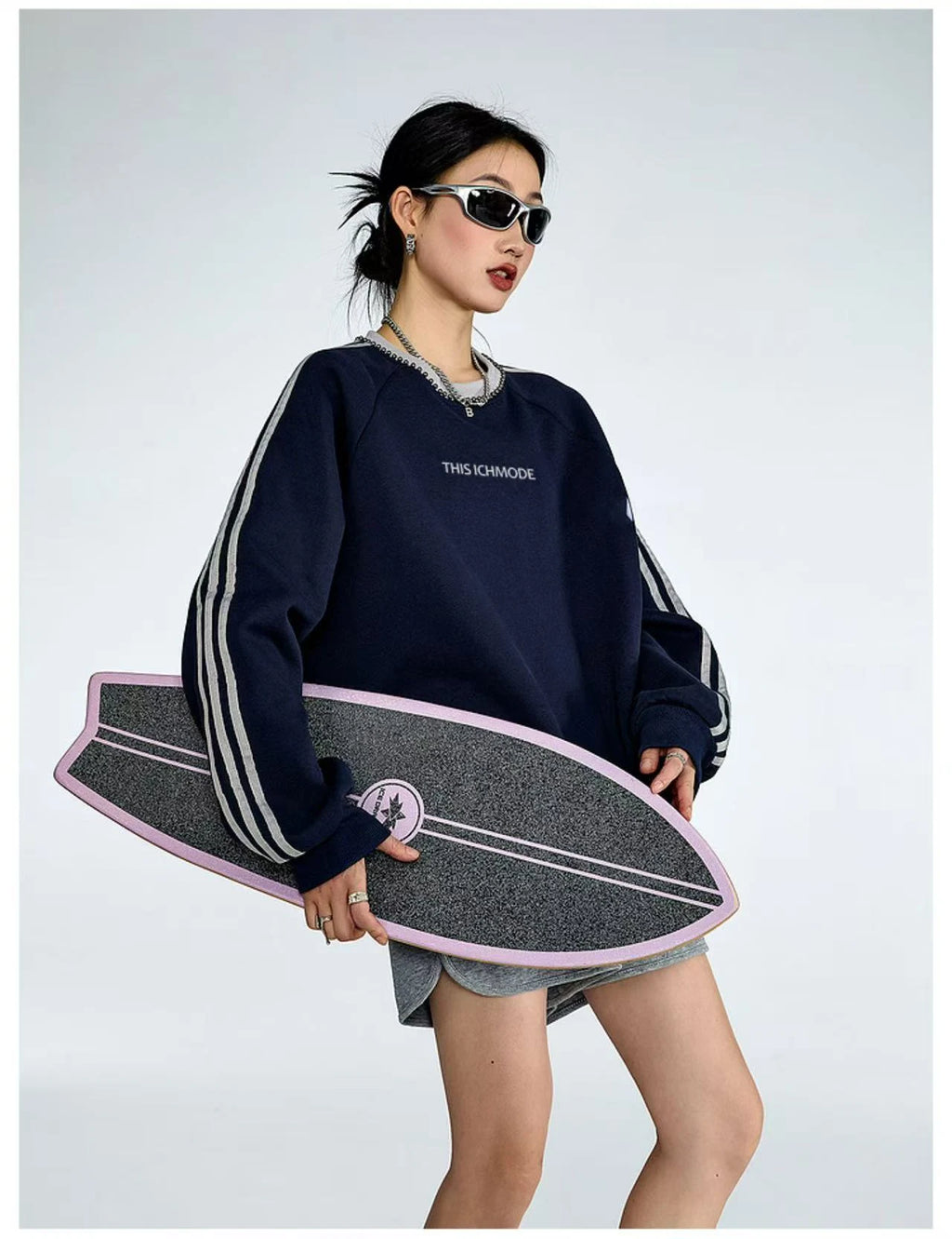 Vintage Stripe Relaxed Sweatshirt   OL1985