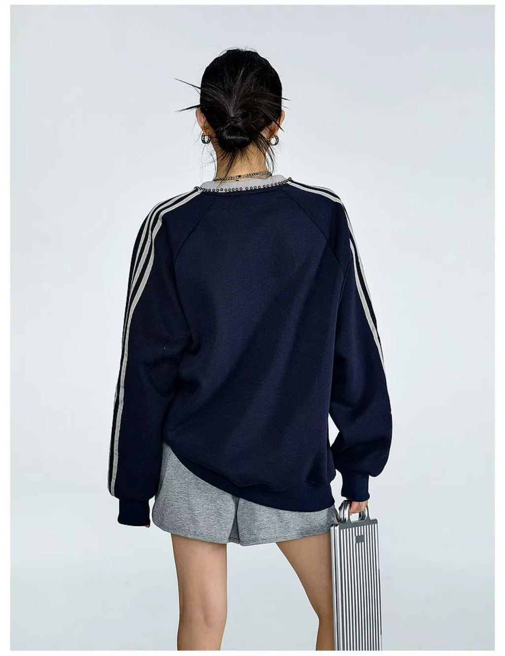 Vintage Stripe Relaxed Sweatshirt   OL1985