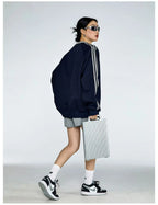 Vintage Stripe Relaxed Sweatshirt   OL1985