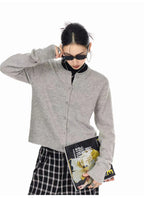 Mint Crop Knit Cardigan   OL1986