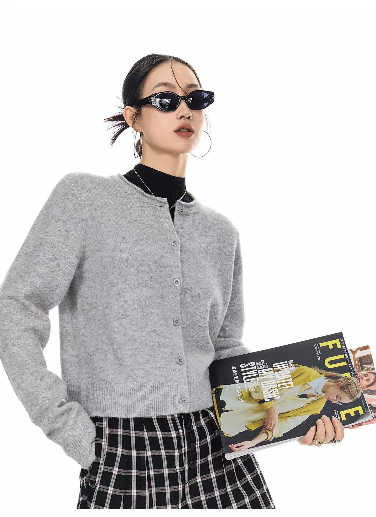 Mint Crop Knit Cardigan   OL1986