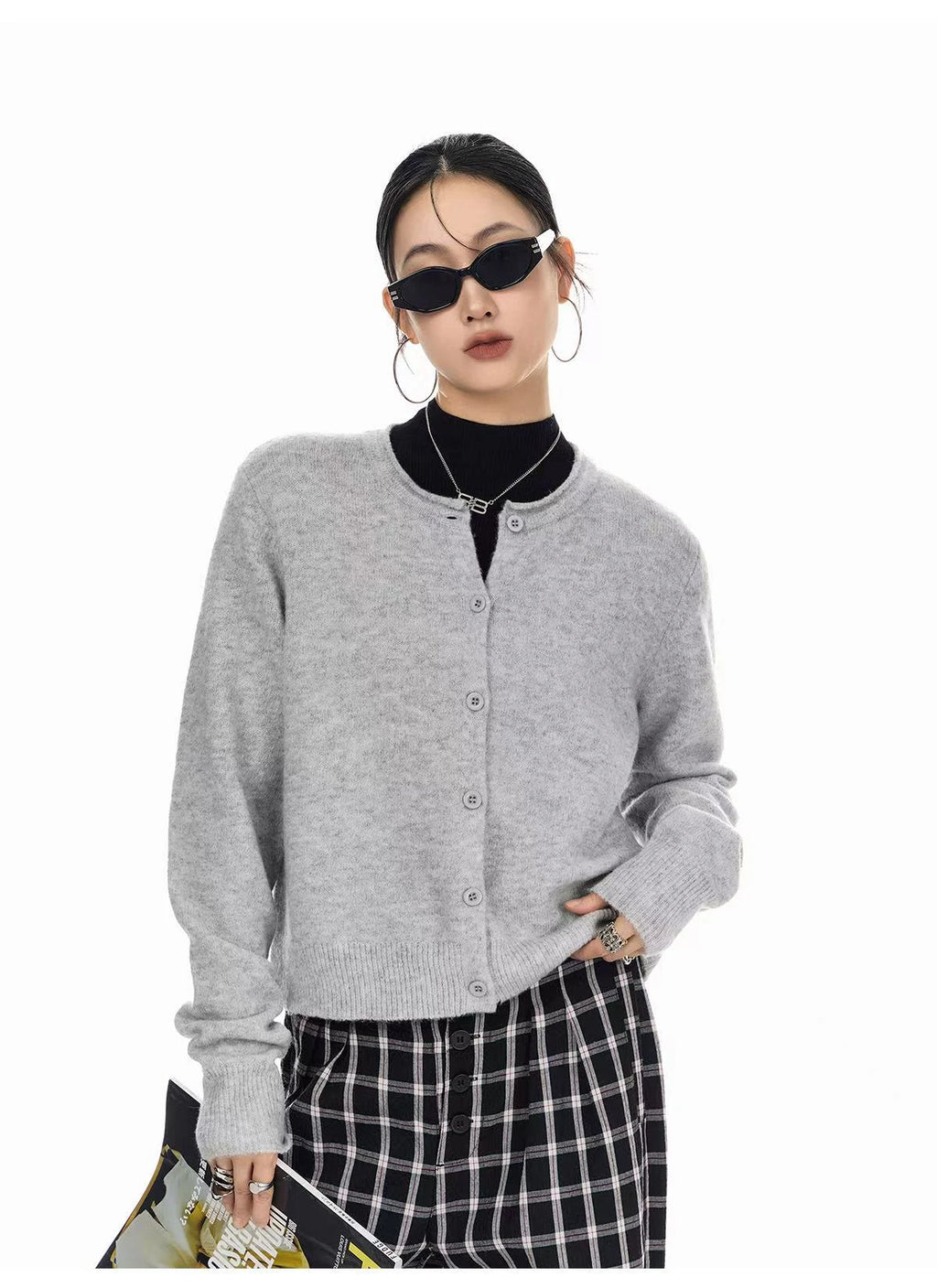 Mint Crop Knit Cardigan   OL1986