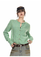 Mint Crop Knit Cardigan   OL1986