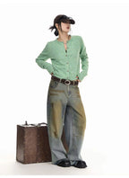 Mint Crop Knit Cardigan   OL1986