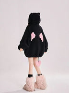 Bow Wing Fleece Hoodie   OL2000