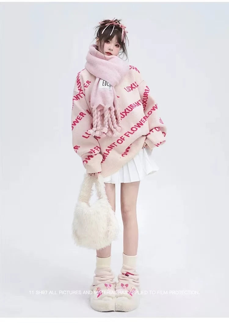 Soft Knit Pullover Sweater   OL2004