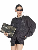 Vintage Christmas Knit Cardigan   OL2007