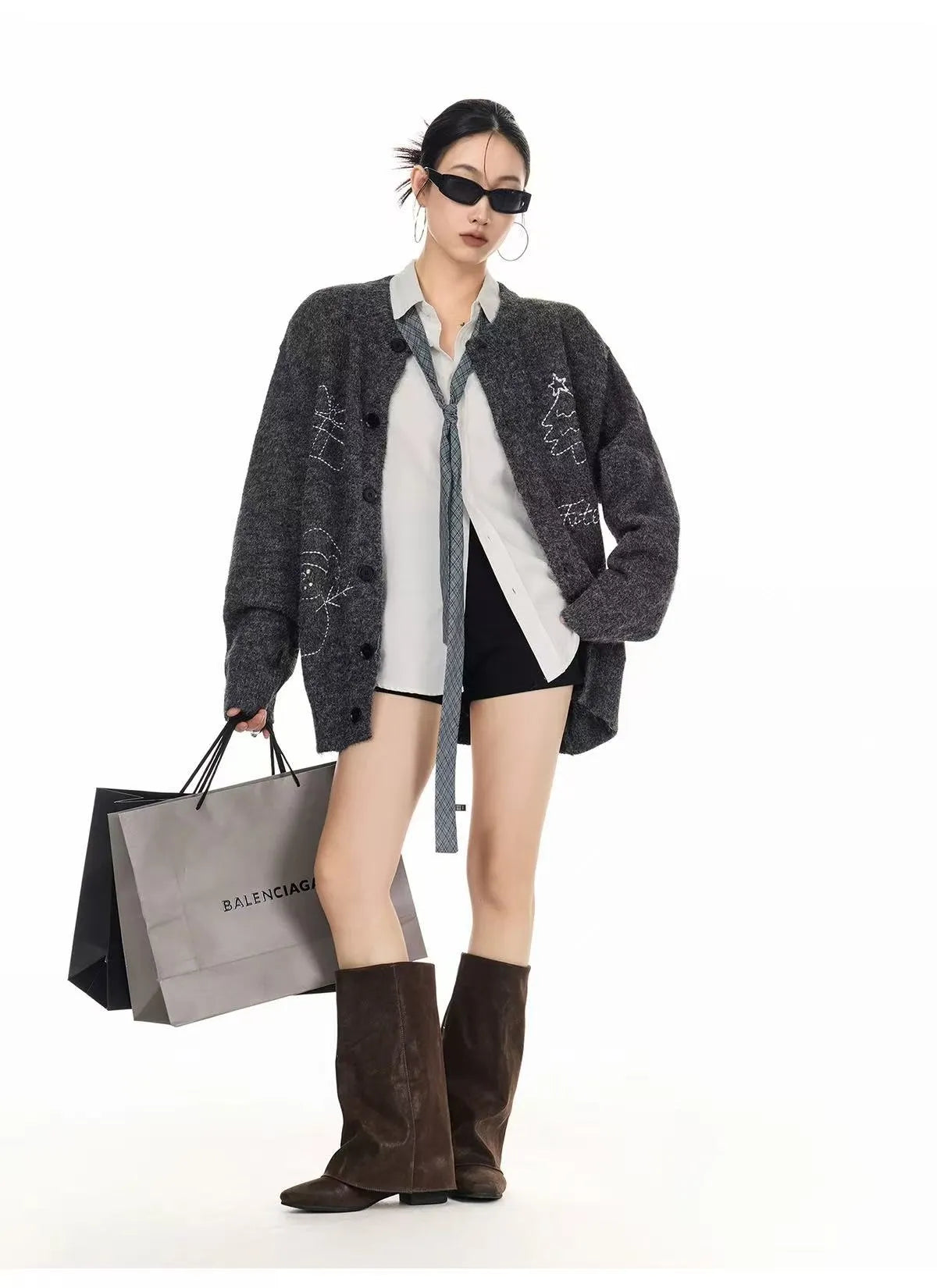 Vintage Christmas Knit Cardigan   OL2007