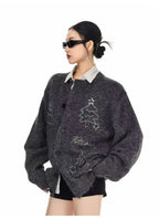 Vintage Christmas Knit Cardigan   OL2007