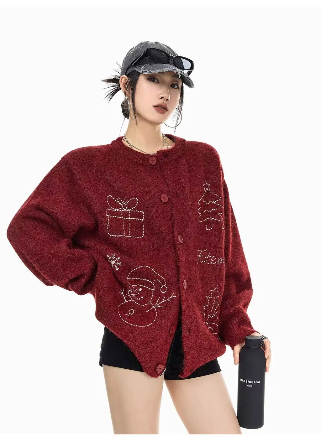 Vintage Christmas Knit Cardigan   OL2007