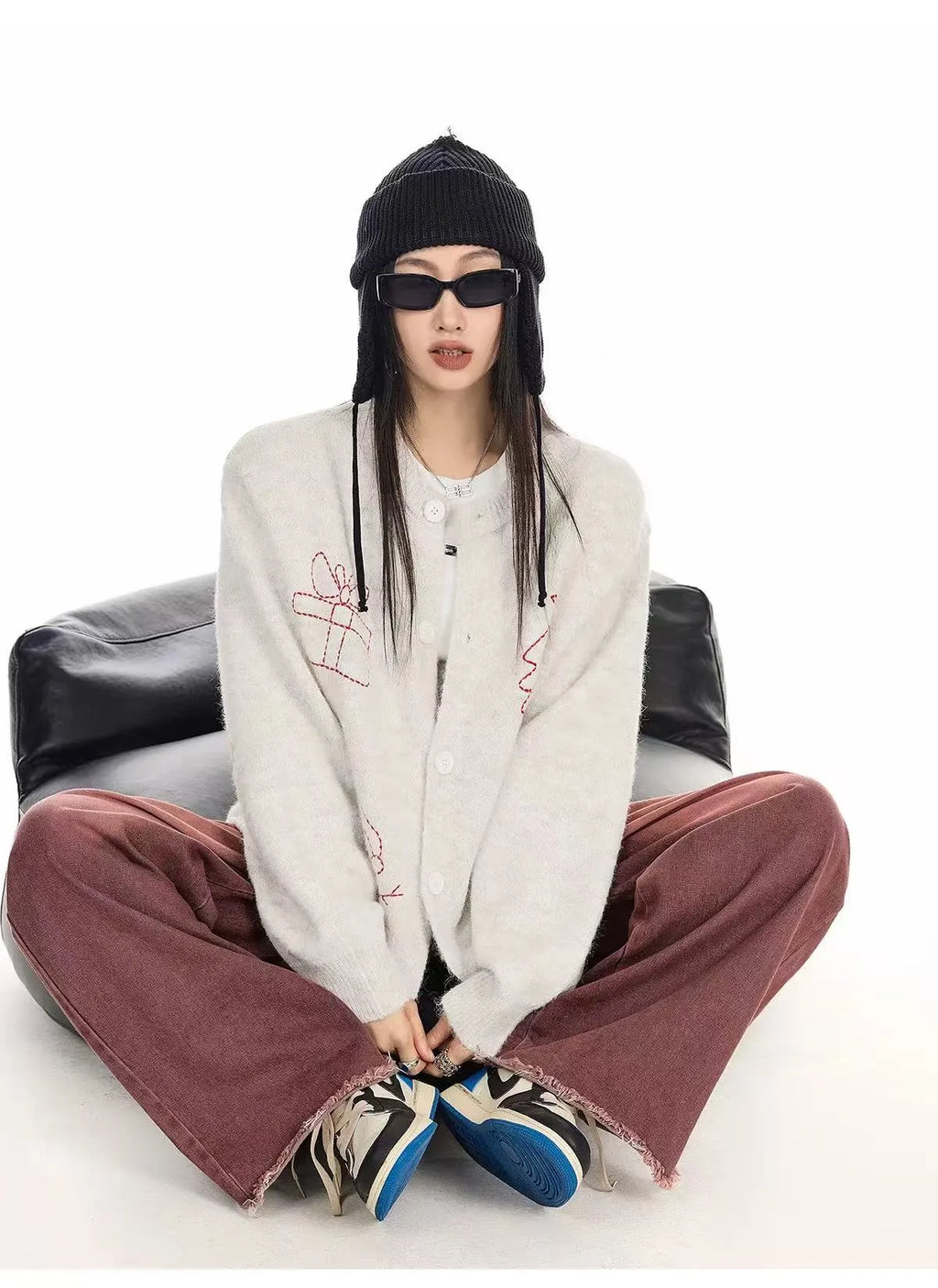 Vintage Christmas Knit Cardigan   OL2007