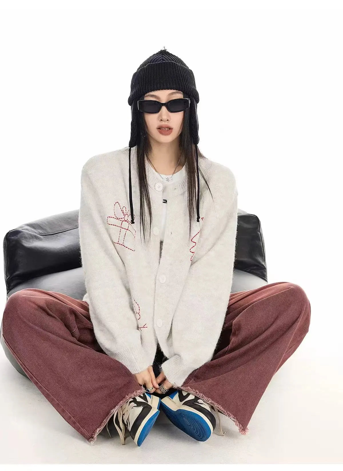 Vintage Christmas Knit Cardigan   OL2007