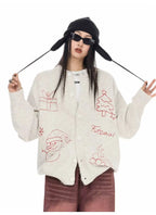 Vintage Christmas Knit Cardigan   OL2007