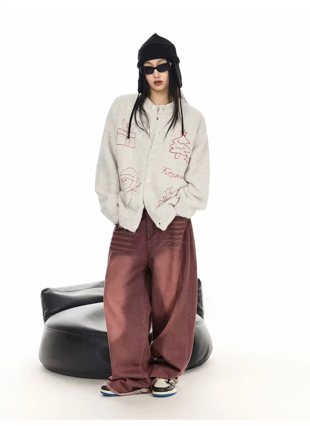 Vintage Christmas Knit Cardigan   OL2007