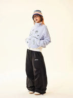 Reversible Dog Doodle Fleece Puffer Jacket   OL2024